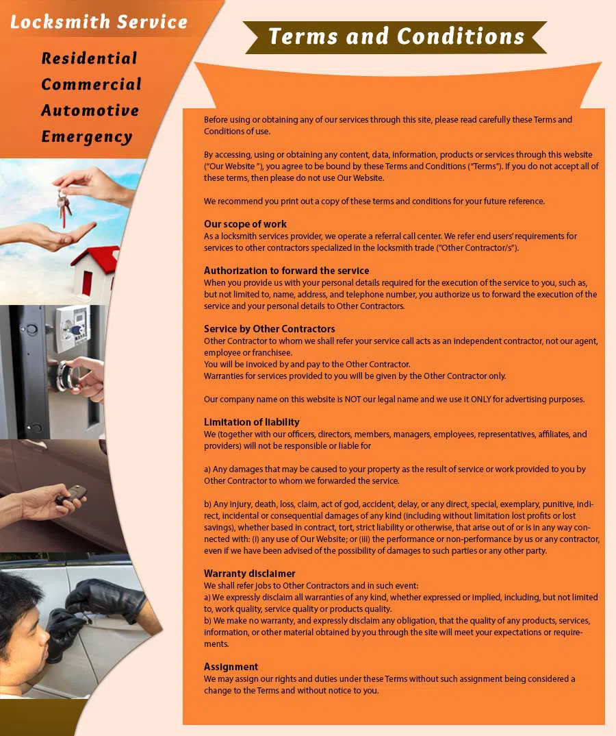 New York Pro Locksmith, New York, NY 212-918-5490 - terms-ls